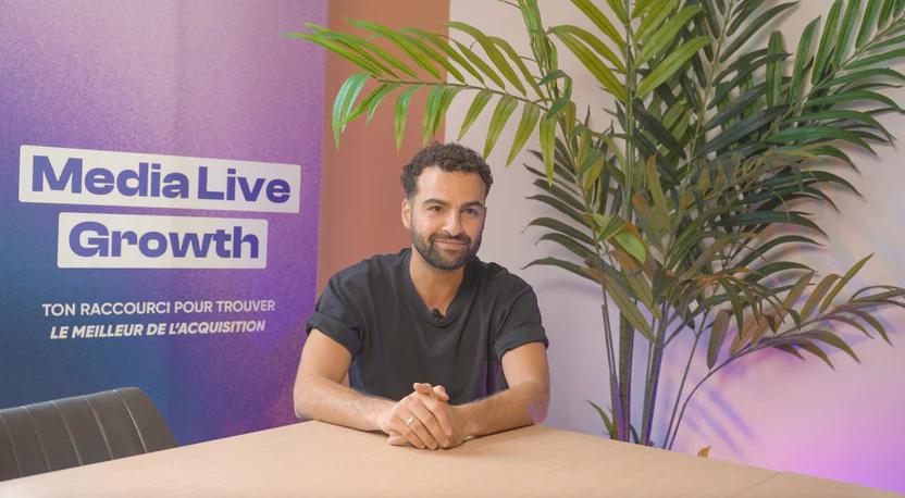 Eddy Snoussi, CTRL F by Smart Funnel, sur le plateau de Media Live Growth